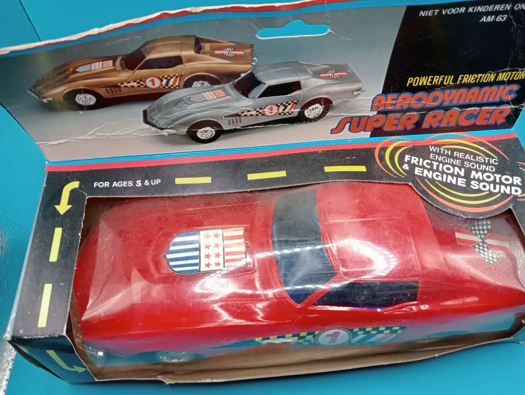 Aerodynamic Super Racer V4300 – Voiture jouet vintage à friction Hong Kong