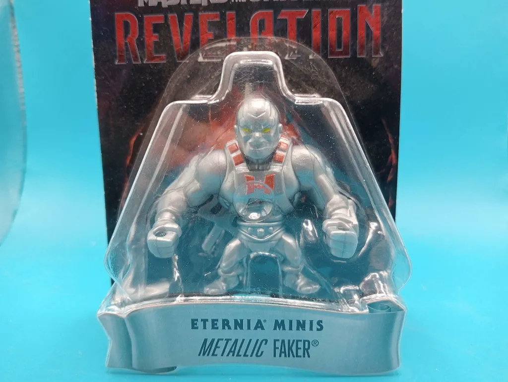 Eternia Minis Metallic Faker – Figurine MOTU Revelation