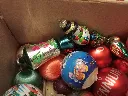 Lot de boules de Noël vintage années 70–90 – décorations rétro