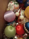 Lot de boules de Noël vintage années 70–90 – décorations rétro