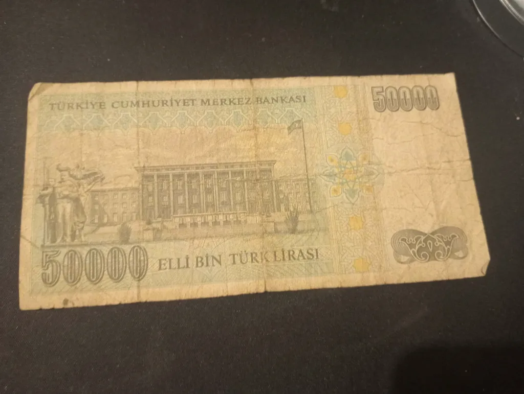 Billet 50 000 livres Turquie – Atatürk & Parlement d’Ankara