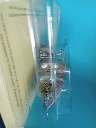 Bateau miniature mécanique vintage – reproduction jouet ancien en métal sous blister - 19 cm