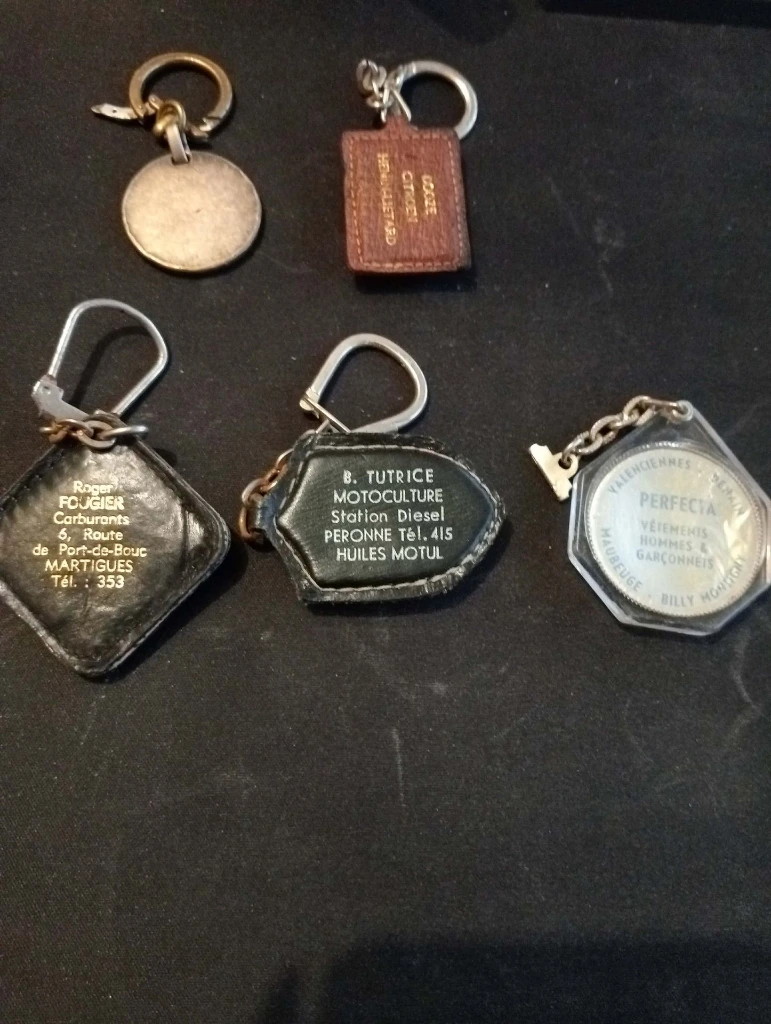 Lot de 5 porte-clés Saint Christophe – Protection vintage pour voyageurs