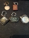 Lot de 5 porte-clés Saint Christophe – Protection vintage pour voyageurs
