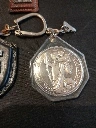 Lot de 5 porte-clés Saint Christophe – Protection vintage pour voyageurs