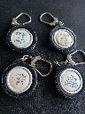 Lot de 4 porte-clés Saint Christophe – Format pneu vintage protecteur