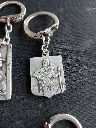 Lot de 5 porte-clés Saint Christophe – Protection vintage pour voyageurs