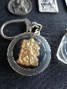 Lot de 5 porte-clés Saint Christophe – Protection vintage pour voyageurs