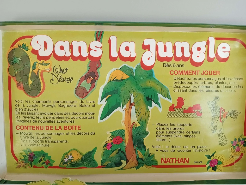 Dans la Jungle – Atelier narratif Disney vintage (Nathan, 1979)