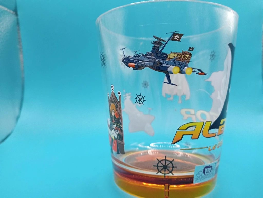 Verre illustré Albator / Captain Harlock