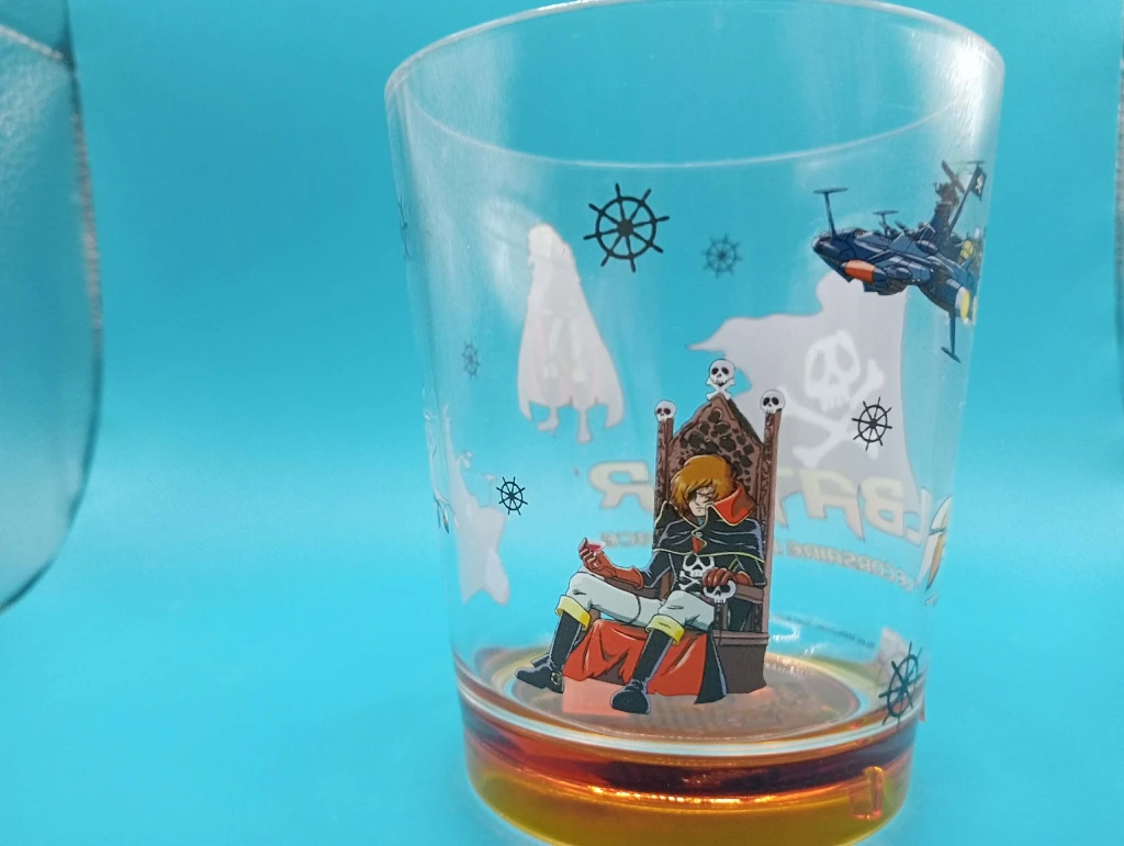 Verre illustré Albator / Captain Harlock