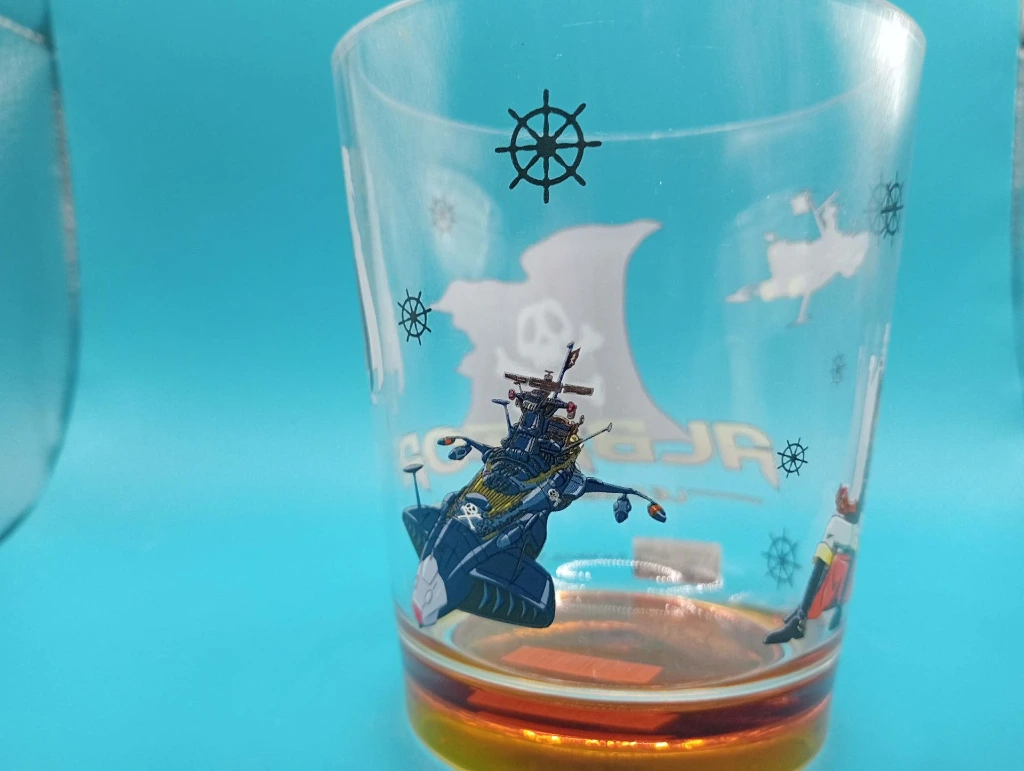 Verre illustré Albator / Captain Harlock