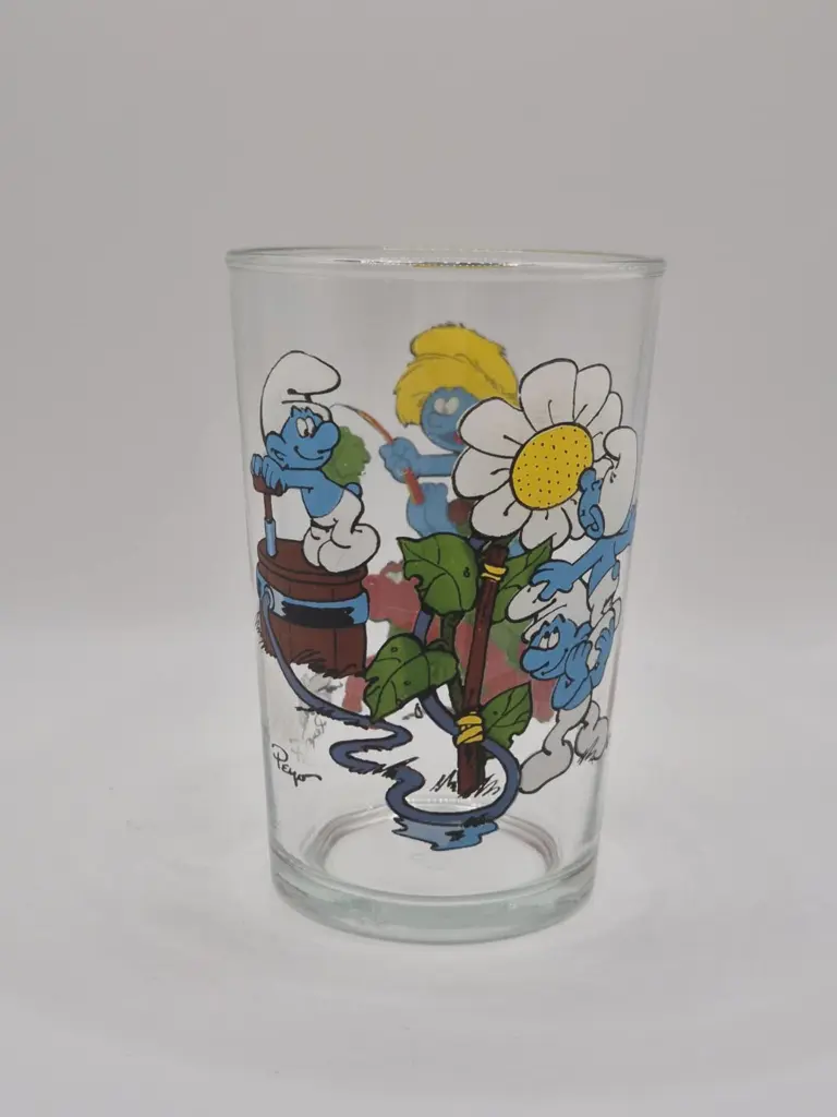 Verre schtroumpfs Bénédictin 1990 - la nature