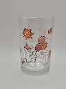 Verre fantaisie étoiles et ballons rose