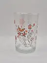 Verre fantaisie étoiles et ballons rose