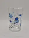 Verre fantaisie étoiles et ballons bleus