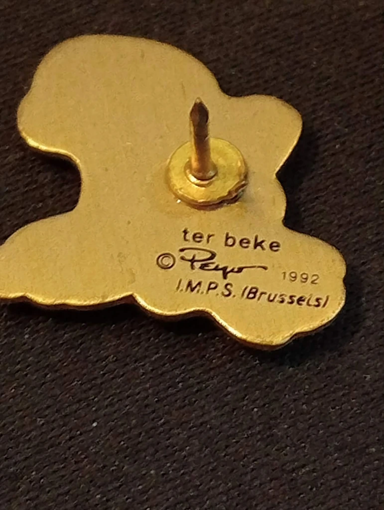 Lot de 5 pin’s Schtroumpfs Ter Beke – I.M.P.S. Brussels vintage