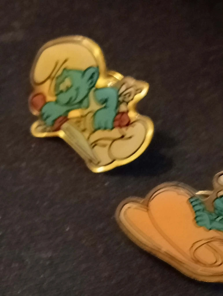 Lot de 5 pin’s Schtroumpfs Ter Beke – I.M.P.S. Brussels vintage