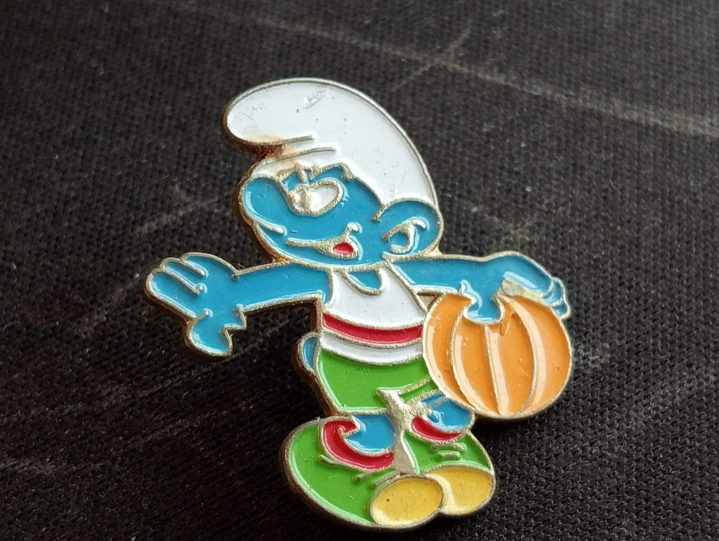 Lot de 4 broches Schtroumpfs sportifs – Peyo 1993 IMPS Brussels