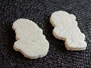 Figurines Schtroumpfs en mousse – 4 cm, vintage léger