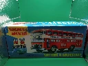 Bus à impériale vintage MF 185 – Jouet friction en fer blanc