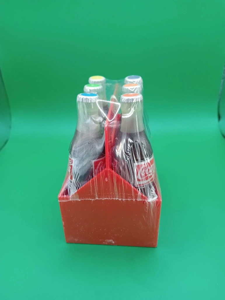 Lot de 6 feutres Coca-Cola vintage – Bouteilles 10,5 cm, emballage d’origine