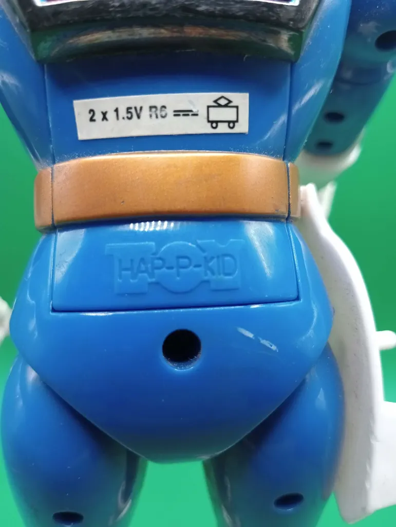 Grande figurine articulée HAP-P-KID bleu 24,5 cm – Années 90