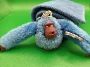 Porte-clés et trousse Kipling bleus