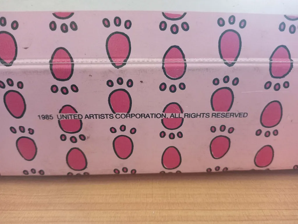 Boîte‑valise Pink Panther (1985) — rangement cassettes audio