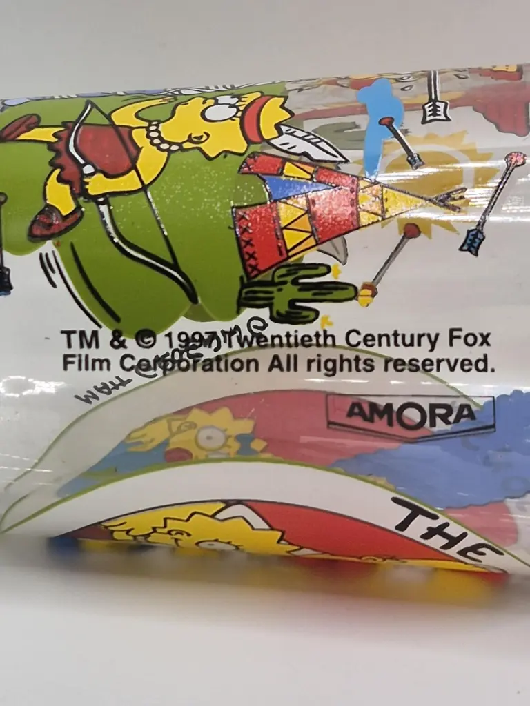 Verre The Simpsons Amora 1997 - voyage en Inde