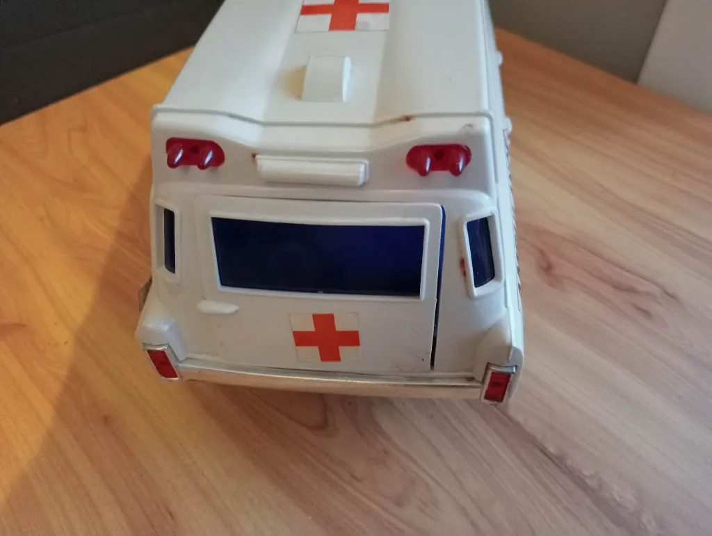 Jouet vintage ALPS, ambulance à piles, Made in Japan
