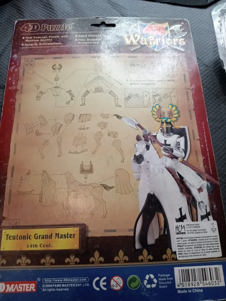 4D Warriors – Puzzle 3D “Teutonic Grand Master” XIVe siècle (4D Master)