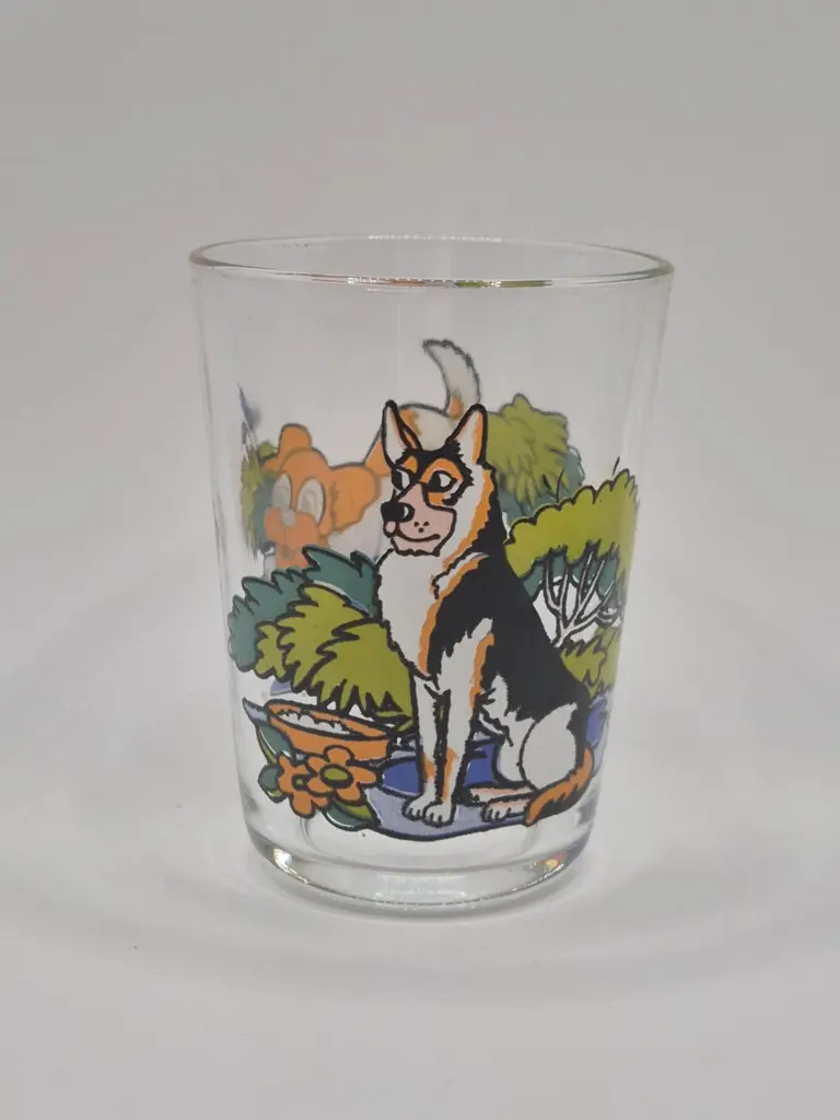 Verre Arcoroc - 2 chiens clairs