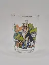 Verre Arcoroc - 2 chiens clairs