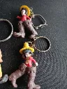 Porte‑clés Calvé vintage – Clown, Gnome & Tom Pousse