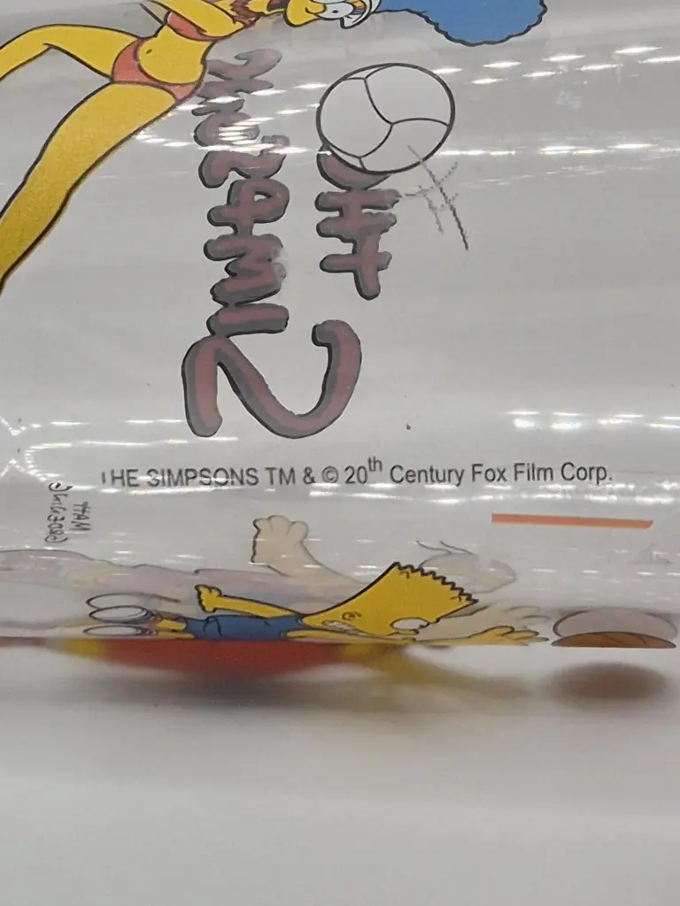 Verre The simpsons - basketball et volleyball