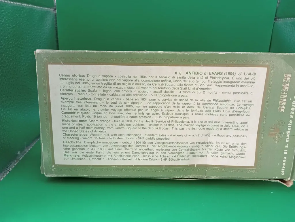 Brumm – Anfibio di Evans 1804 – Old Fire – 1/43