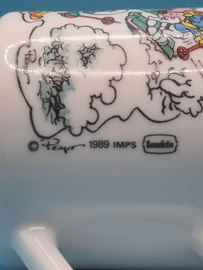 Tasse schtroumpfs Bénédictin 1989.webp