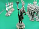 Jeu d’échecs métal – mythologie gréco‑romaine