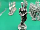 Jeu d’échecs métal – mythologie gréco‑romaine