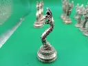 Jeu d’échecs métal – mythologie gréco‑romaine