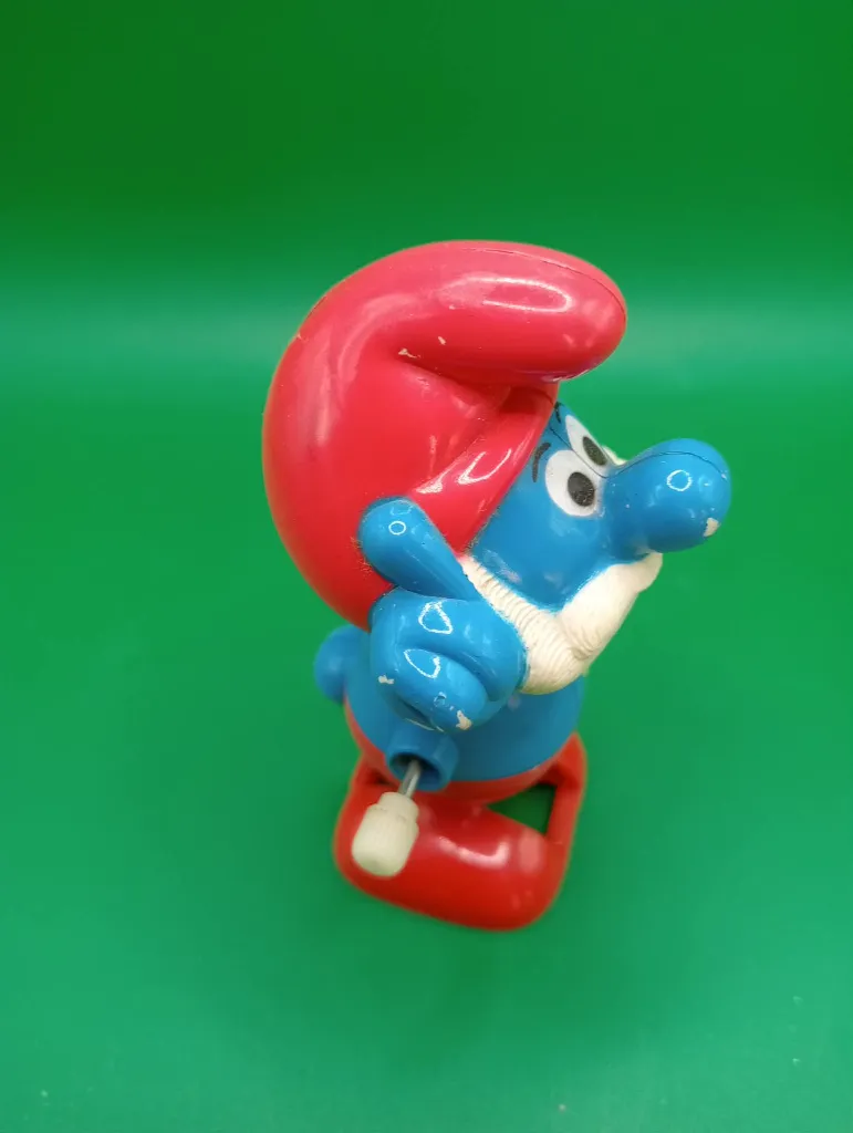 Papa Schtroumpf mécanique 1982 – Galoob Hong Kong – mécanisme fatigué