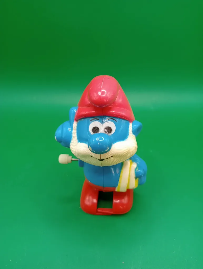 Papa Schtroumpf mécanique 1982 – Galoob Hong Kong – mécanisme fatigué