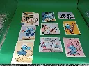 Lot 10 autocollants Schtroumpfs