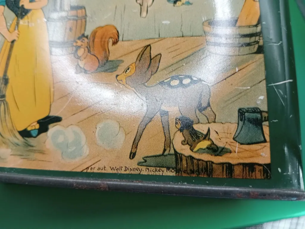 Boîte métallique vintage Blanche‑Neige – J. Schuybroek S.A. – Disney