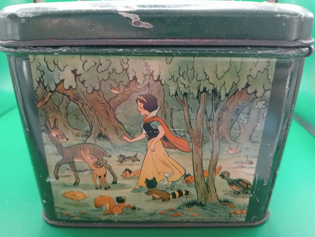 Boîte métallique vintage Blanche‑Neige – J. Schuybroek S.A. – Disney