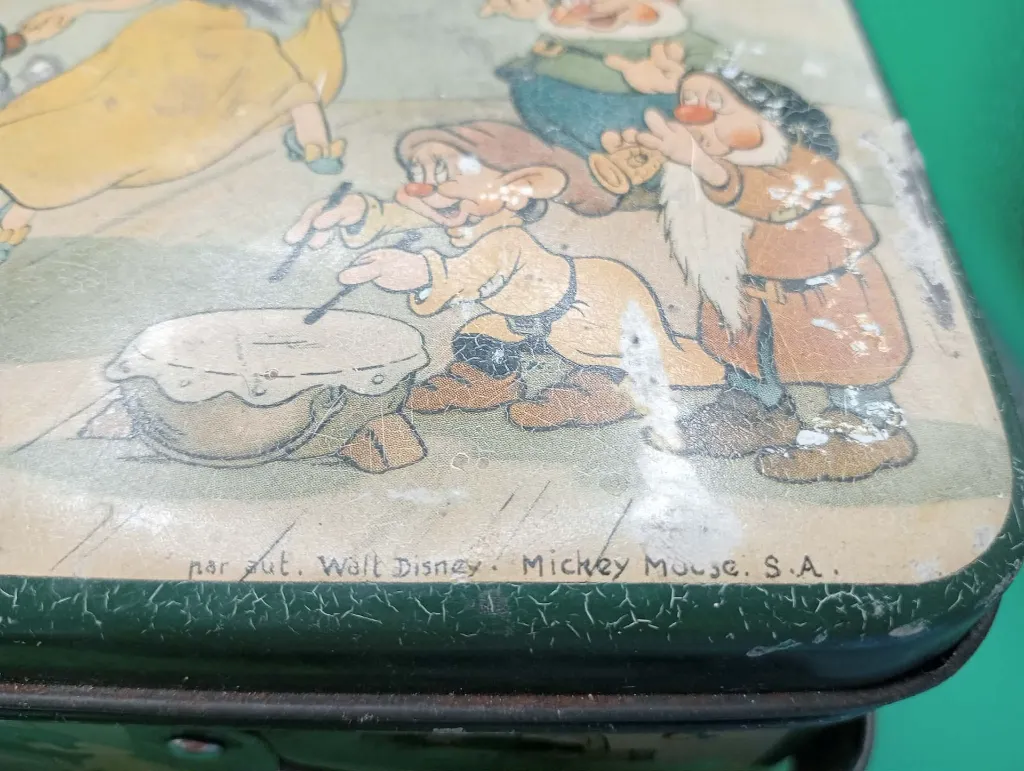 Boîte métallique vintage Blanche‑Neige – J. Schuybroek S.A. – Disney
