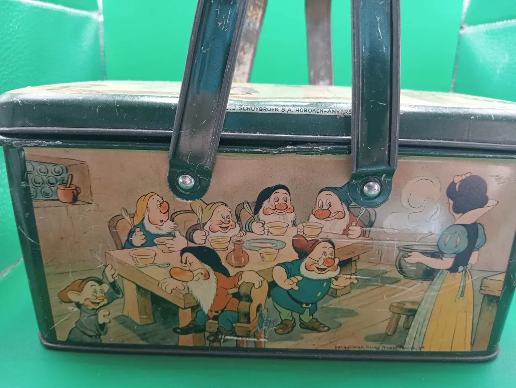 Boîte métallique vintage Blanche‑Neige – J. Schuybroek S.A. – Disney