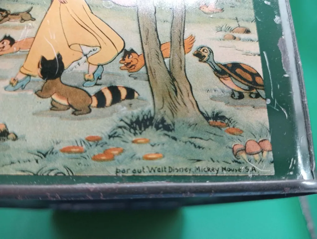 Boîte métallique vintage Blanche‑Neige – J. Schuybroek S.A. – Disney
