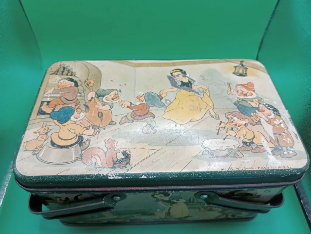 Boîte métallique vintage Blanche‑Neige – J. Schuybroek S.A. – Disney